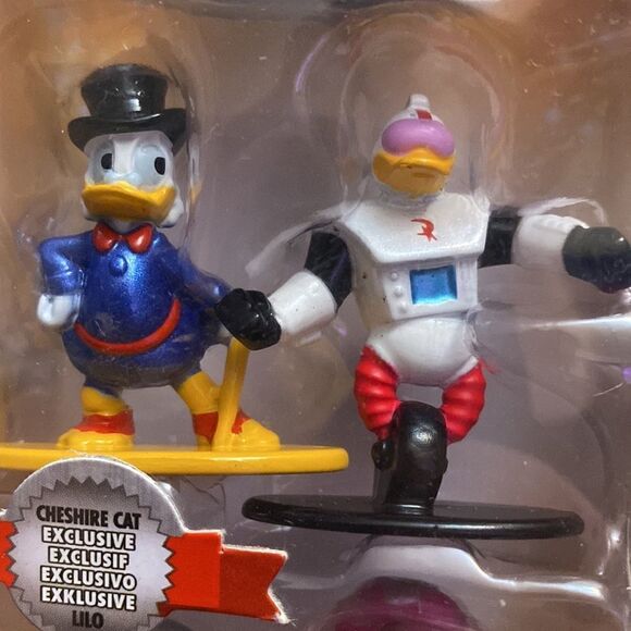 Disney metal Figures Set Scrooge Gizmoduck Lilo Cheshire Cat Queen of Hearts - Picture 3 of 8